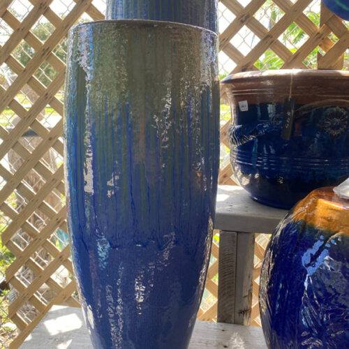 Large Glazed Ceramic Planters Ethans Courtyard and Patio