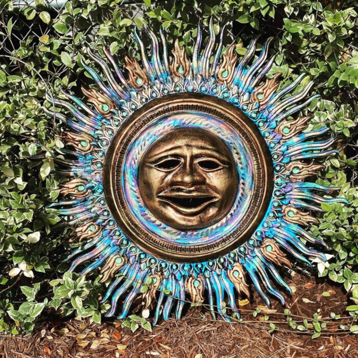 Large Metal Sun Wall Art Ethans Courtyard and Patio