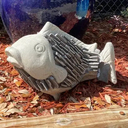 Ethans Courtyard and Patio | Fish Garden Sculptures | Bonita Springs | Water Fountains, Wall Fountains, Mailboxes, and more