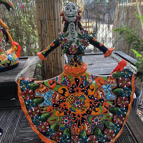 Ethans Courtyard and Patio | Bonita Springs | Hand Painted Outdoor Mexican Decor | Water Fountains, Wall Fountains, Mailboxes, and more